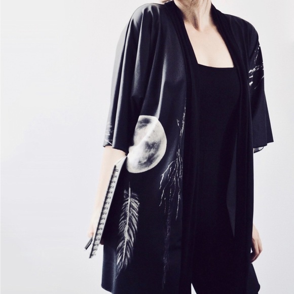 Silver Sage Short Robe in Silky Knit - Picture 3 of 6